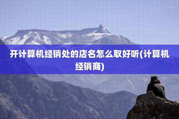 开计算机经销处的店名怎么取好听(计算机经销商)