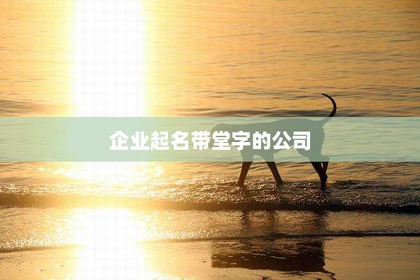 企业起名带堂字的公司