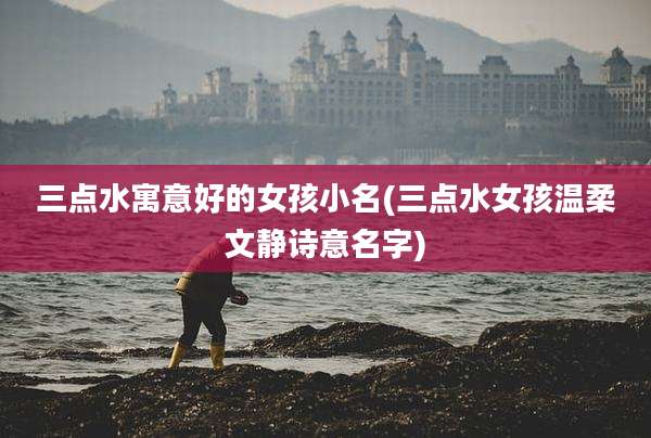三点水寓意好的女孩小名(三点水女孩温柔文静诗意名字)