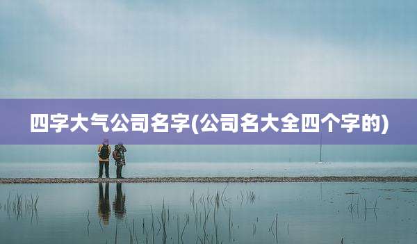 四字大气公司名字(公司名大全四个字的)