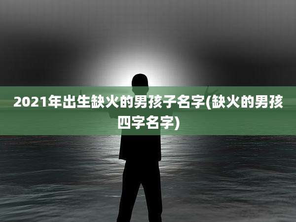 2021年出生缺火的男孩子名字(缺火的男孩四字名字)