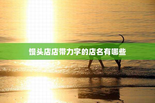 馒头店店带力字的店名有哪些