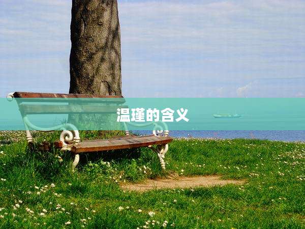 温瑾的含义