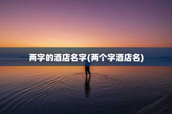 两字的酒店名字(两个字酒店名)
