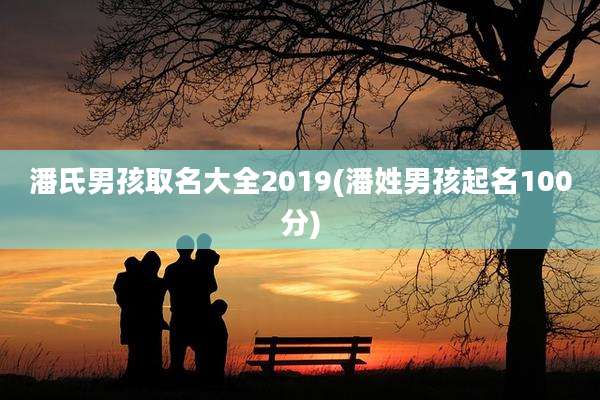 潘氏男孩取名大全2019(潘姓男孩起名100分)