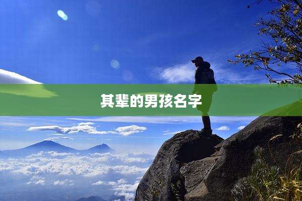 其辈的男孩名字