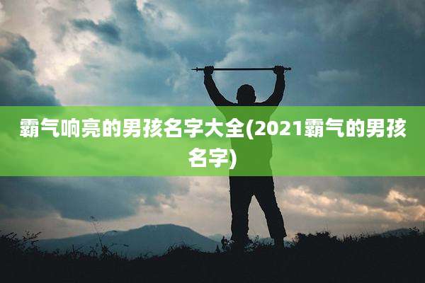 霸气响亮的男孩名字大全(2021霸气的男孩名字)