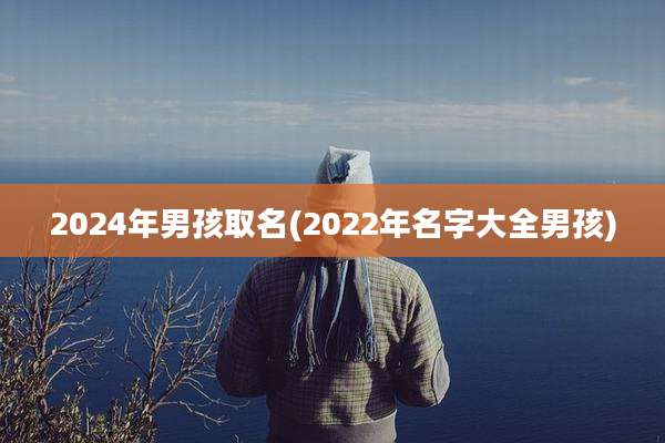 2024年男孩取名(2022年名字大全男孩)