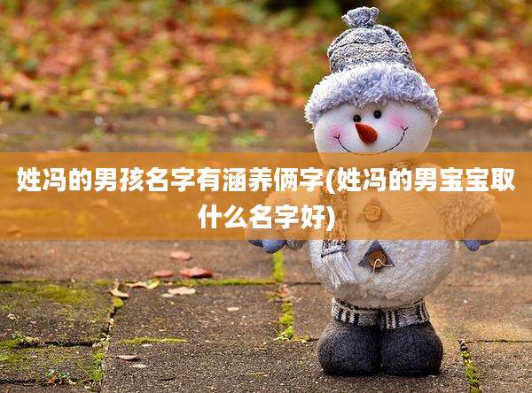 姓冯的男孩名字有涵养俩字(姓冯的男宝宝取什么名字好)