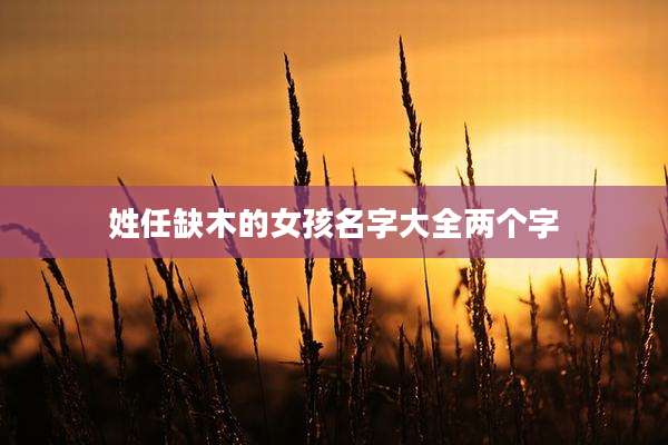 姓任缺木的女孩名字大全两个字