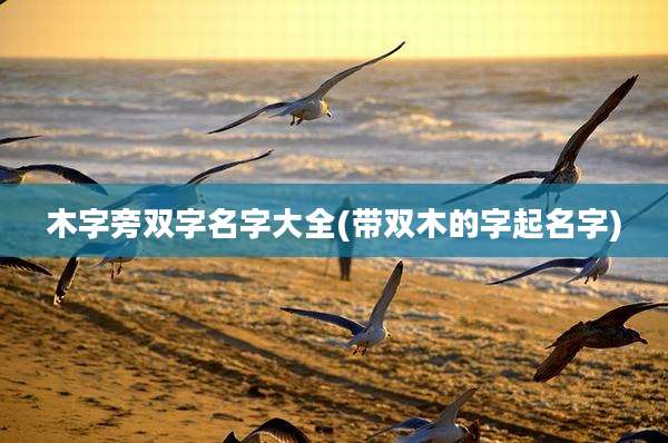 木字旁双字名字大全(带双木的字起名字)