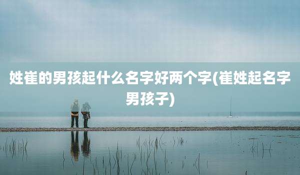 姓崔的男孩起什么名字好两个字(崔姓起名字男孩子)