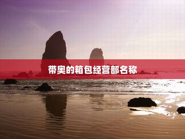 带奥的箱包经营部名称