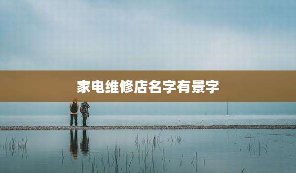 家电维修店名字有景字