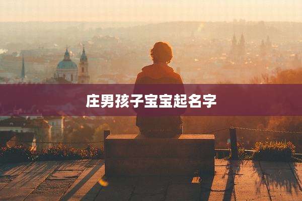 庄男孩子宝宝起名字
