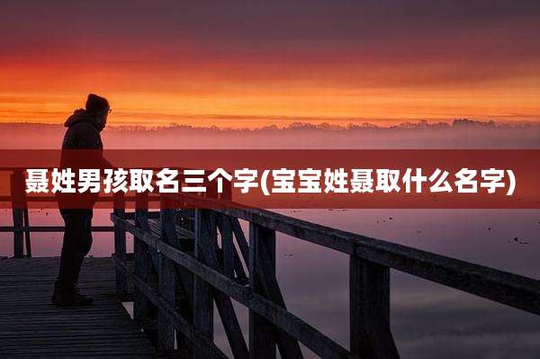 聂姓男孩取名三个字(宝宝姓聂取什么名字)
