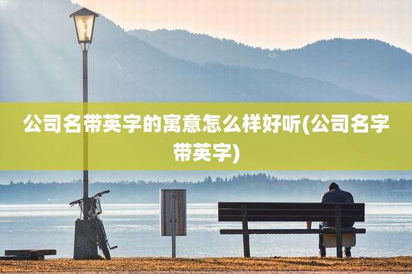 公司名带英字的寓意怎么样好听(公司名字带英字)