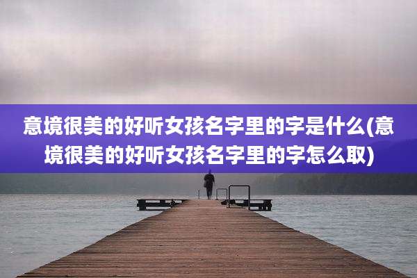 意境很美的好听女孩名字里的字是什么(意境很美的好听女孩名字里的字怎么取)