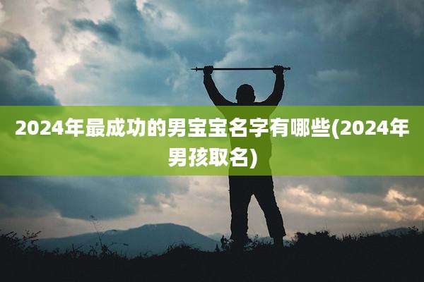 2024年最成功的男宝宝名字有哪些(2024年男孩取名)