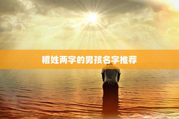 稽姓两字的男孩名字推荐
