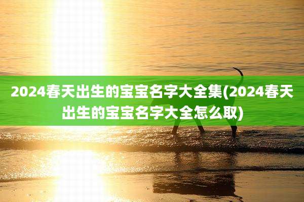 2024春天出生的宝宝名字大全集(2024春天出生的宝宝名字大全怎么取)