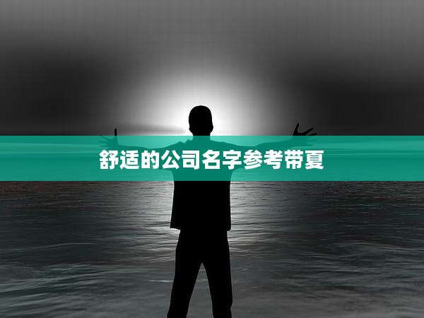 舒适的公司名字参考带夏