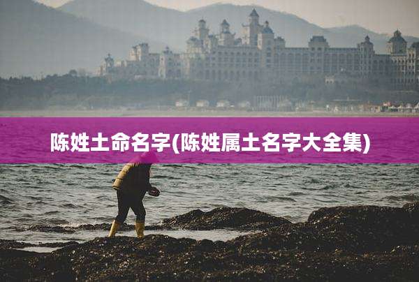 陈姓土命名字(陈姓属土名字大全集)