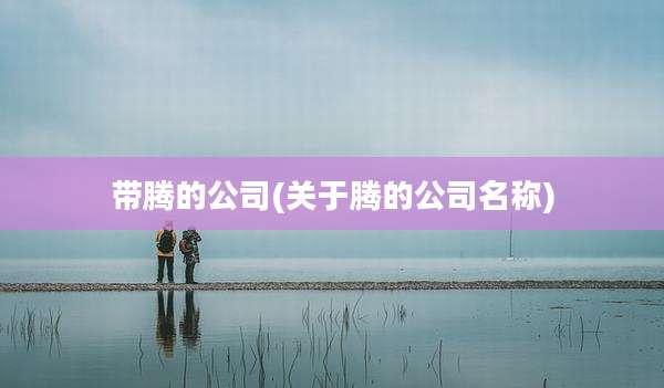 带腾的公司(关于腾的公司名称)