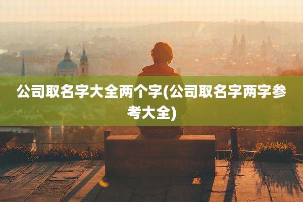 公司取名字大全两个字(公司取名字两字参考大全)