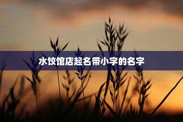 水饺馆店起名带小字的名字