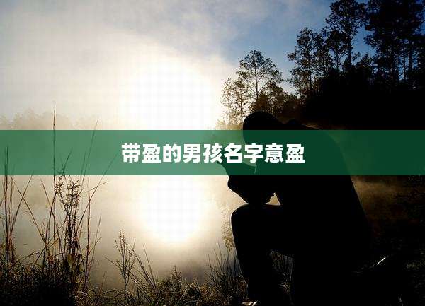 带盈的男孩名字意盈