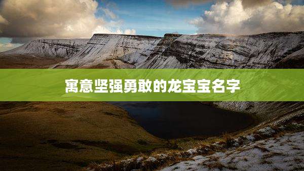 寓意坚强勇敢的龙宝宝名字