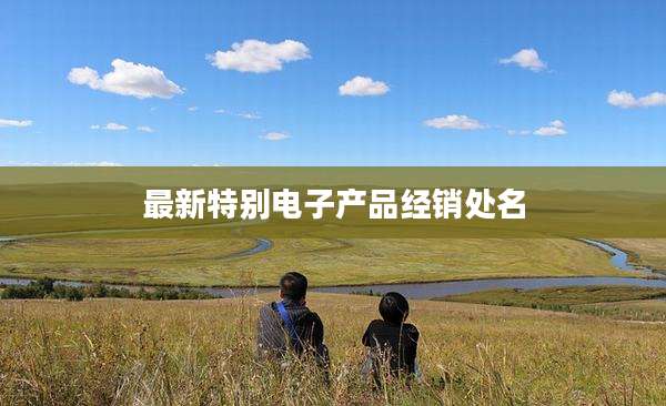 最新特别电子产品经销处名