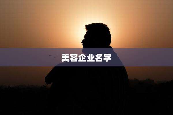 美容企业名字