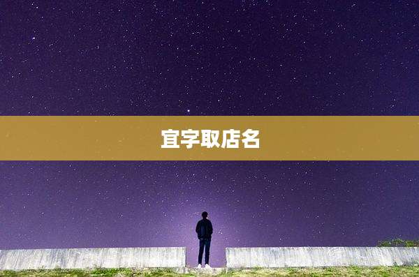 宜字取店名