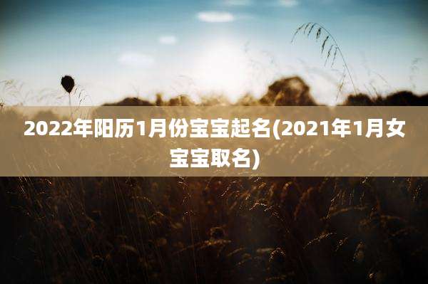 2022年阳历1月份宝宝起名(2021年1月女宝宝取名)