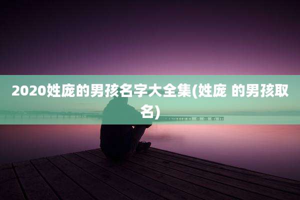 2020姓庞的男孩名字大全集(姓庞 的男孩取名)