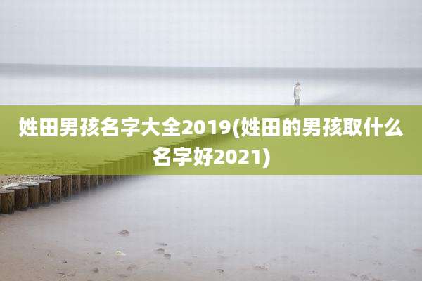 姓田男孩名字大全2019(姓田的男孩取什么名字好2021)