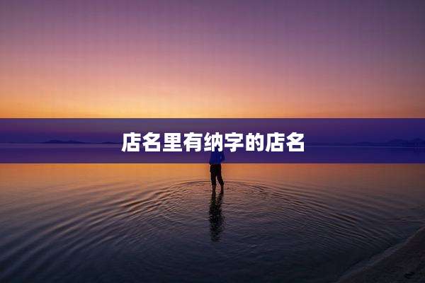 店名里有纳字的店名