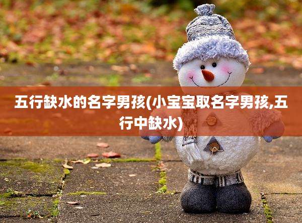 五行缺水的名字男孩(小宝宝取名字男孩,五行中缺水)