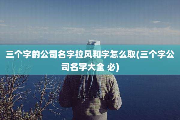 三个字的公司名字拉风和字怎么取(三个字公司名字大全 必)