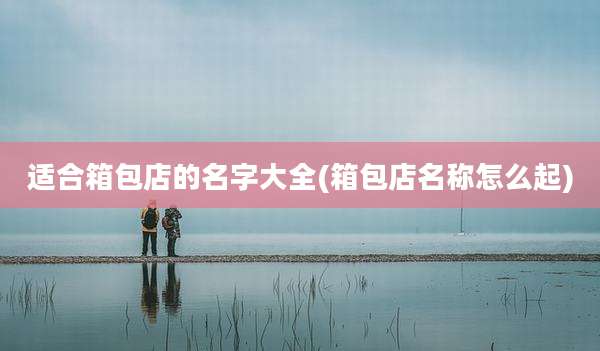 适合箱包店的名字大全(箱包店名称怎么起)