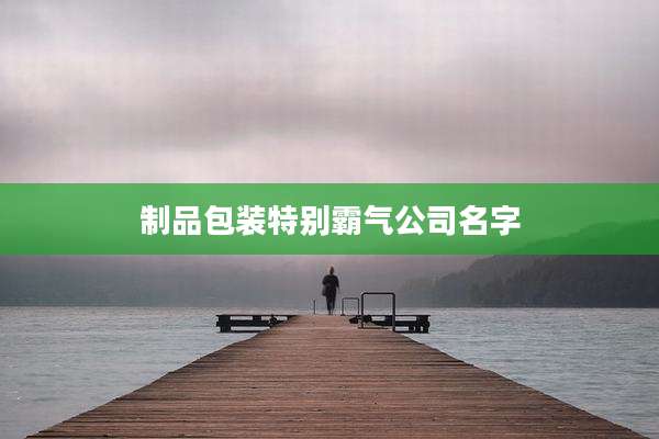 制品包装特别霸气公司名字