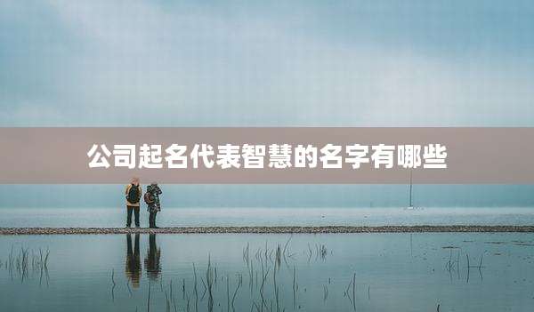 公司起名代表智慧的名字有哪些