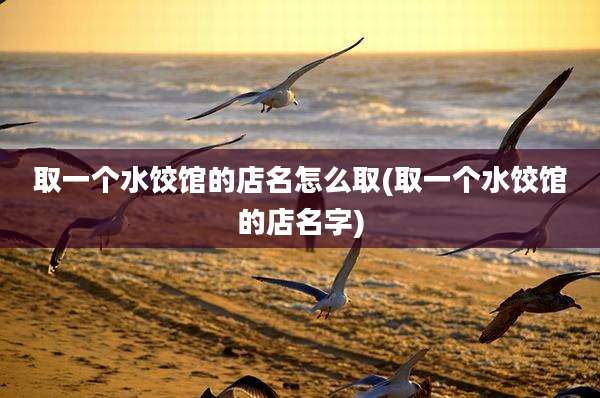 取一个水饺馆的店名怎么取(取一个水饺馆的店名字)