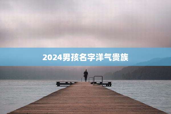 2024男孩名字洋气贵族