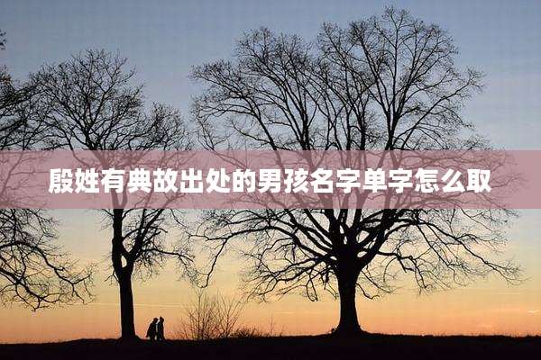 殷姓有典故出处的男孩名字单字怎么取