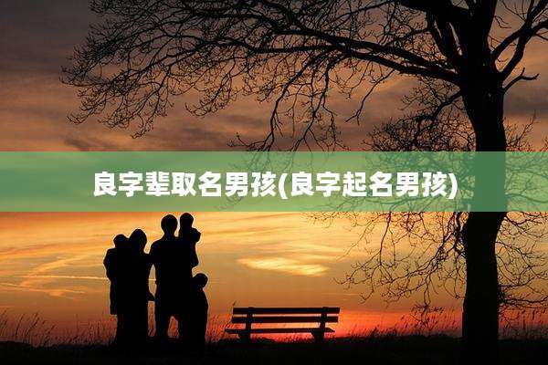 良字辈取名男孩(良字起名男孩)
