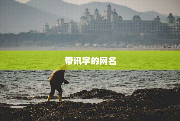 带讯字的网名