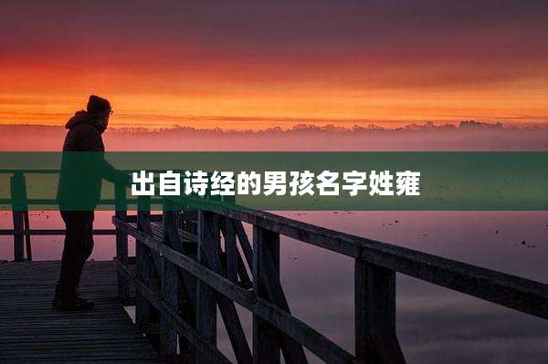 出自诗经的男孩名字姓雍